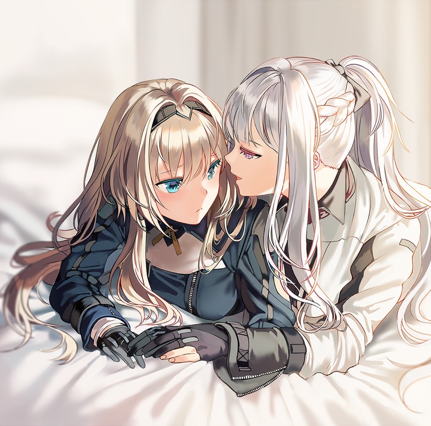 ak-12 and an-94 (girls' frontline) drawn by silence_girl
