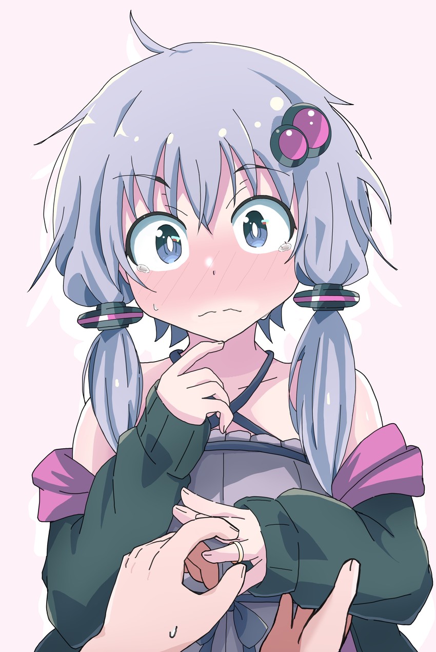 yuzuki yukari and master (vocaloid and 1 more) drawn by kumasun