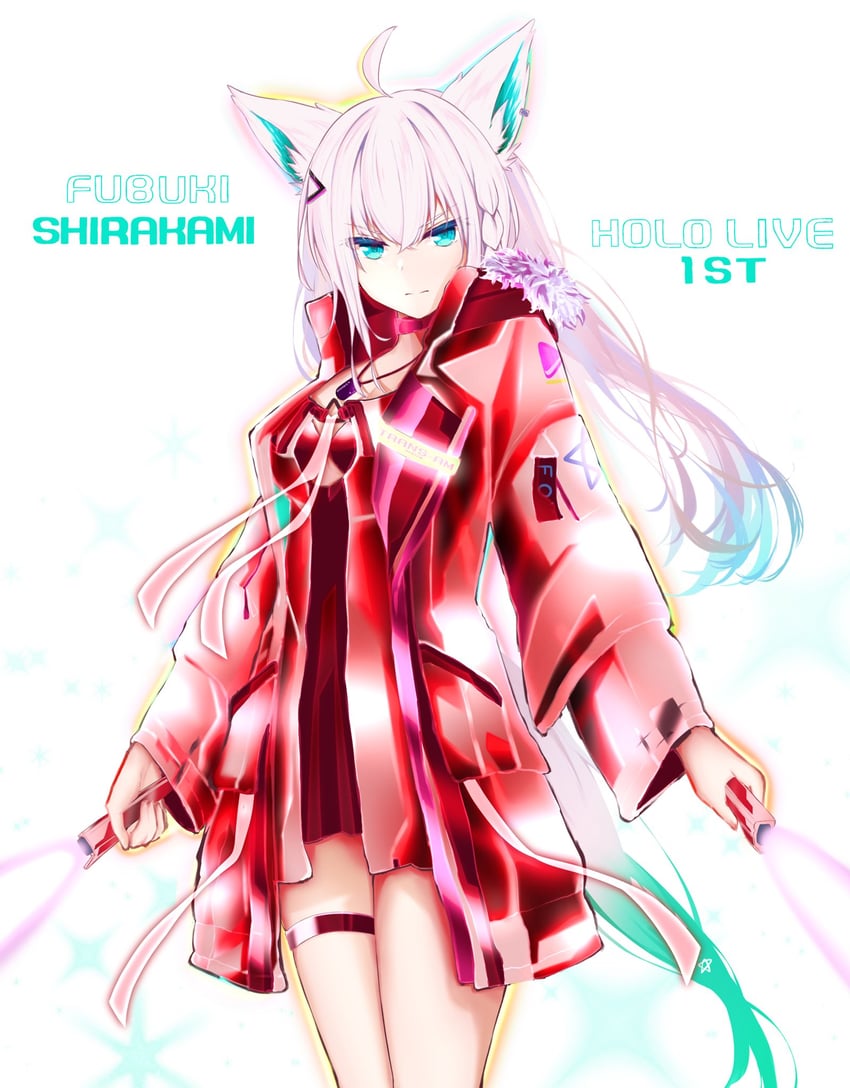 shirakami fubuki (hololive and 2 more) drawn by joker_oowo
