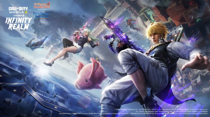 elizabeth liones, meliodas, and hawk (call of duty and 2 more)