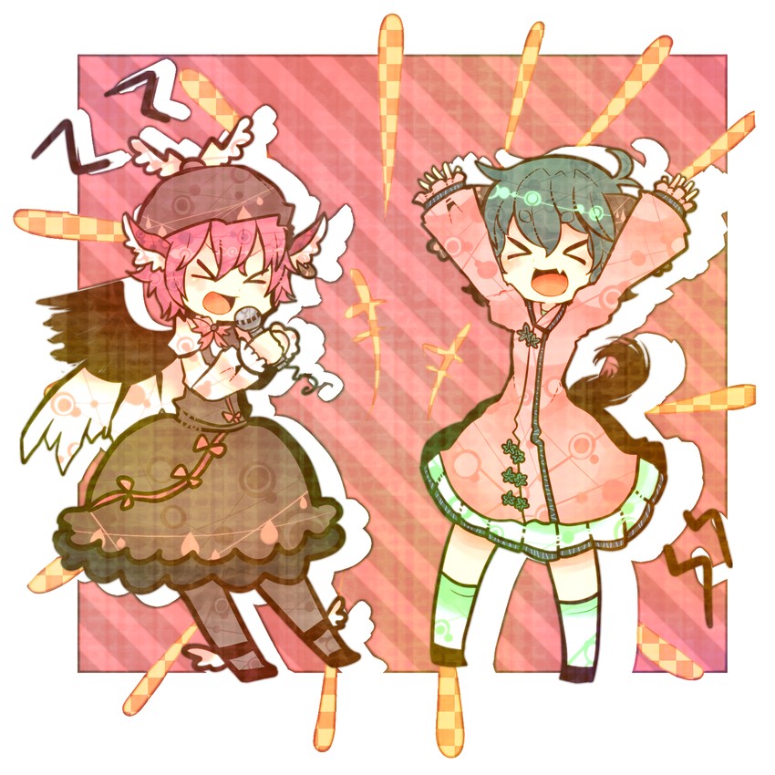 mystia lorelei and kasodani kyouko (touhou) drawn by itomugi-kun