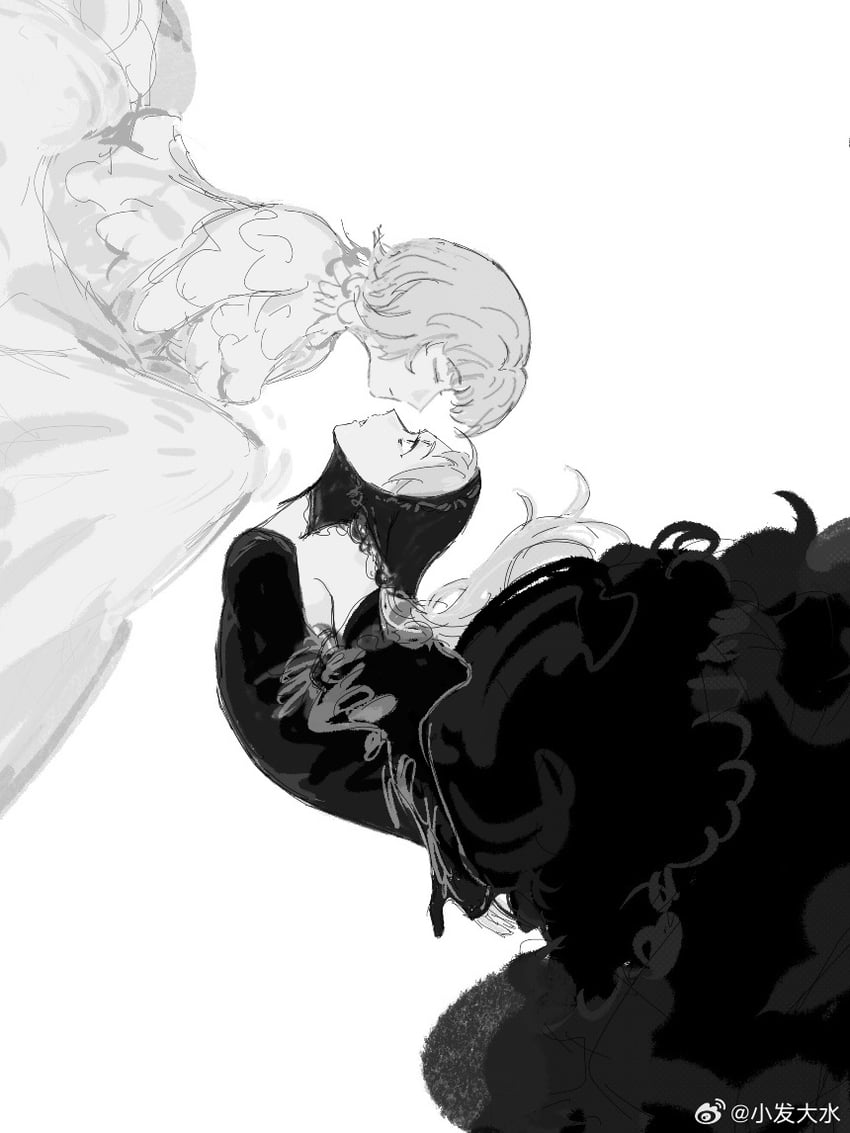 marcille donato and falin touden (dungeon meshi) drawn by xiaofadashui