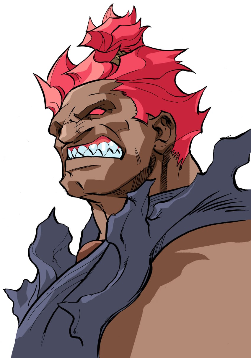 akuma (street fighter and 1 more) drawn by bengus