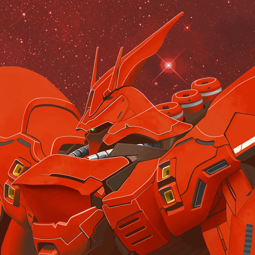 sazabi (gundam and 1 more) drawn by dakota_randall