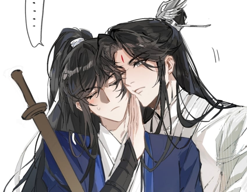 yan zhengming and cheng qian (liu yao) drawn by elderberrywine