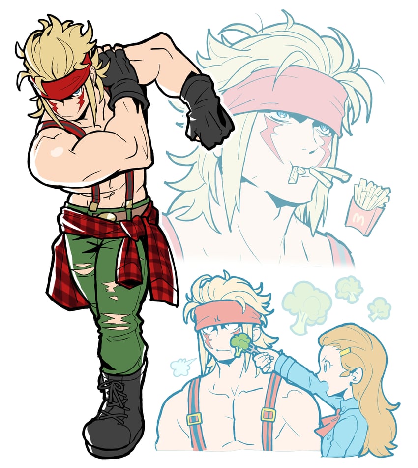 alex and patricia (street fighter and 3 more) drawn by sach56000