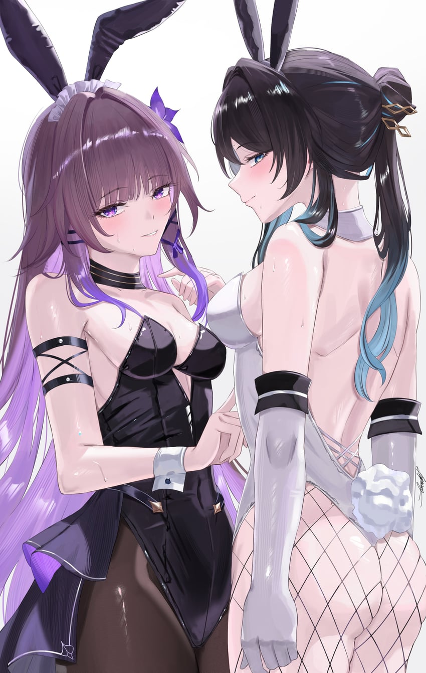 herta, the herta, and ruan mei (honkai and 1 more) drawn by miya-chan_(lightning0730)