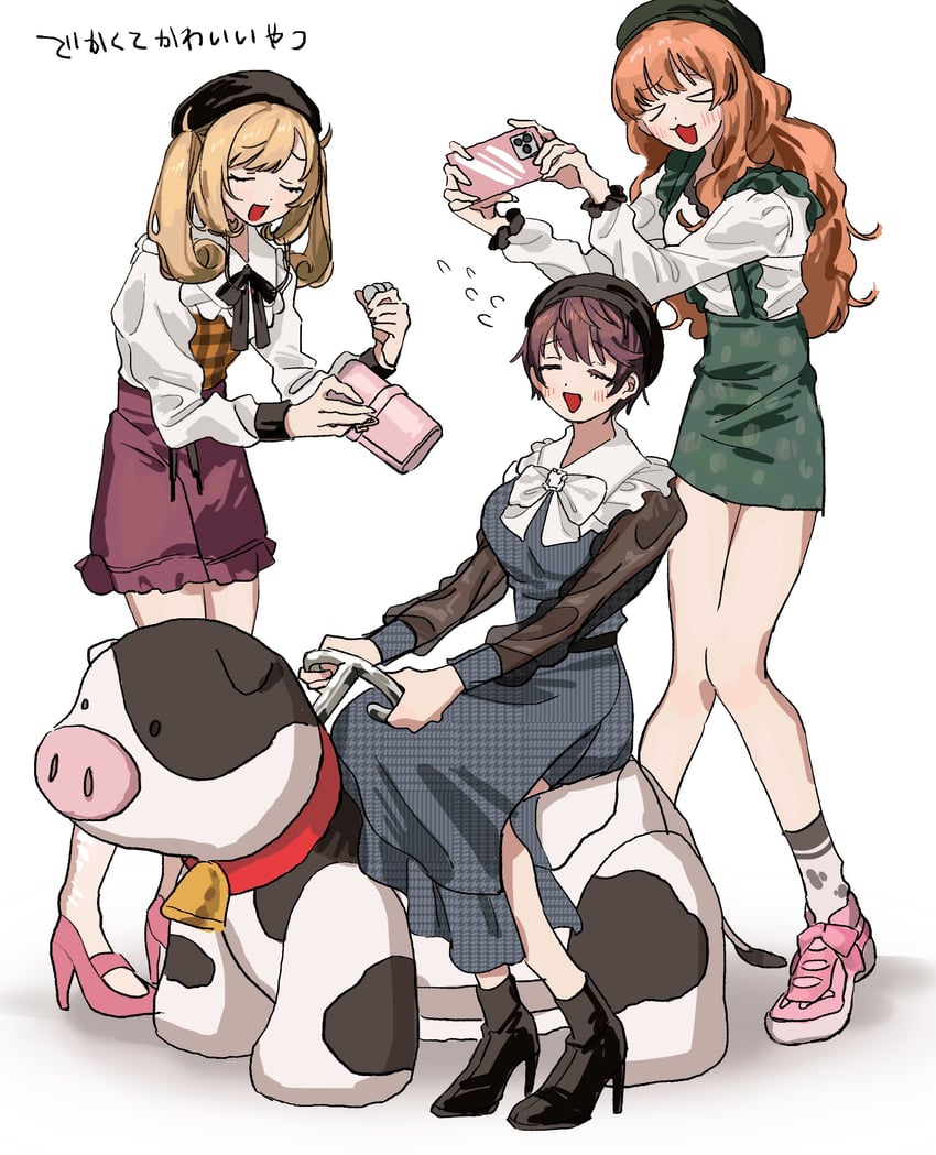 moroboshi kirari, oikawa shizuku, and sato shin (idolmaster and 1 more) drawn by yawarakai_inu
