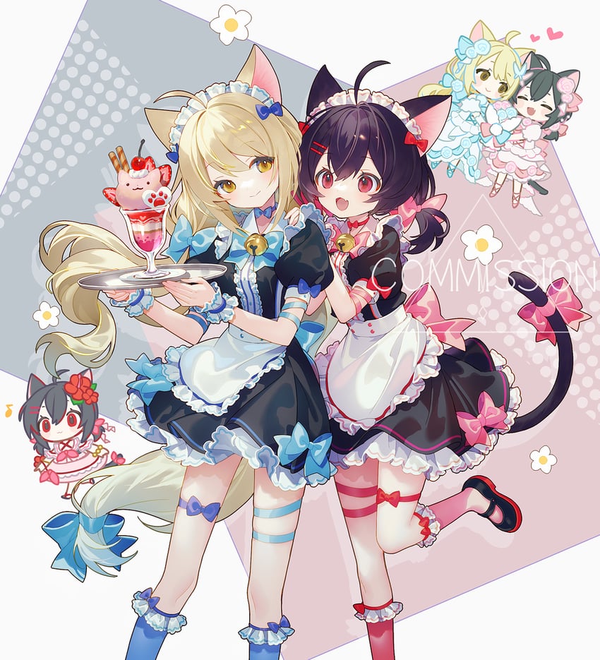 cream and mary (original) drawn by yamiya_(8_18dlq)