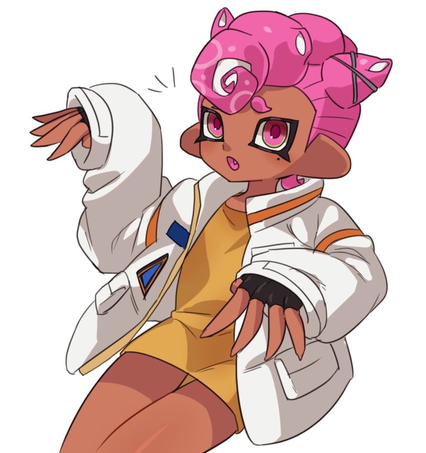 octoling player character and octoling girl (splatoon) drawn by ikki_(gsl_9708)