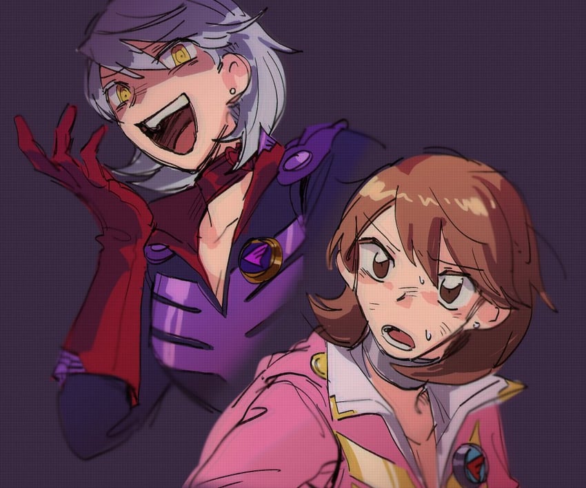 takeba yukari and shadow yukari (persona and 3 more) drawn by mayonejeu