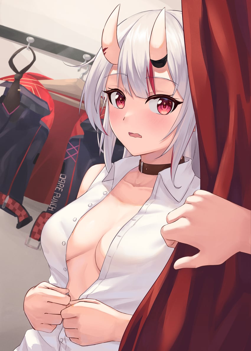 nakiri ayame (hololive and 1 more) drawn by leeshin0919