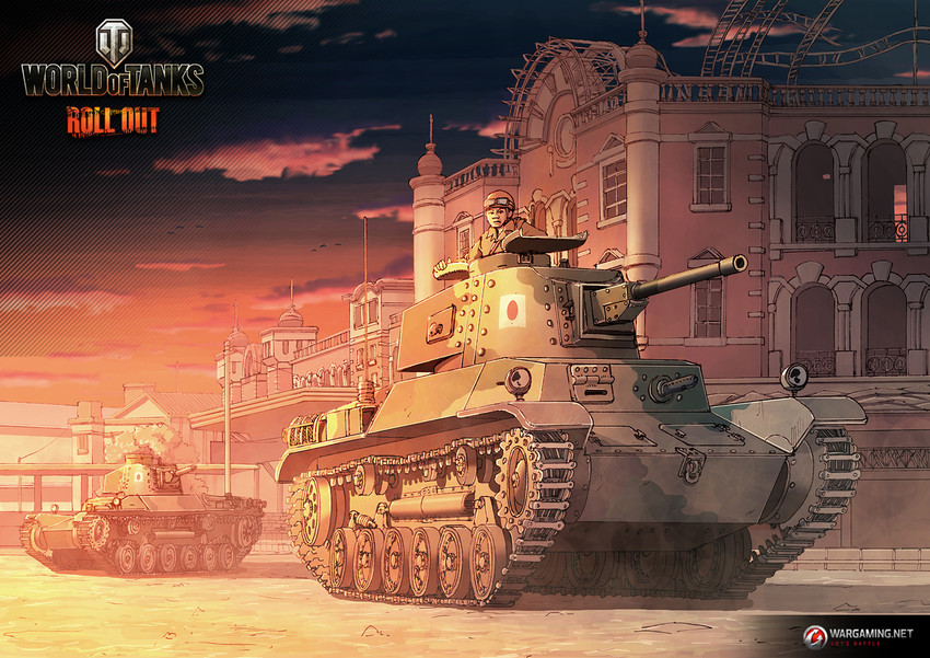 world of tanks and 1 more drawn by earasensha