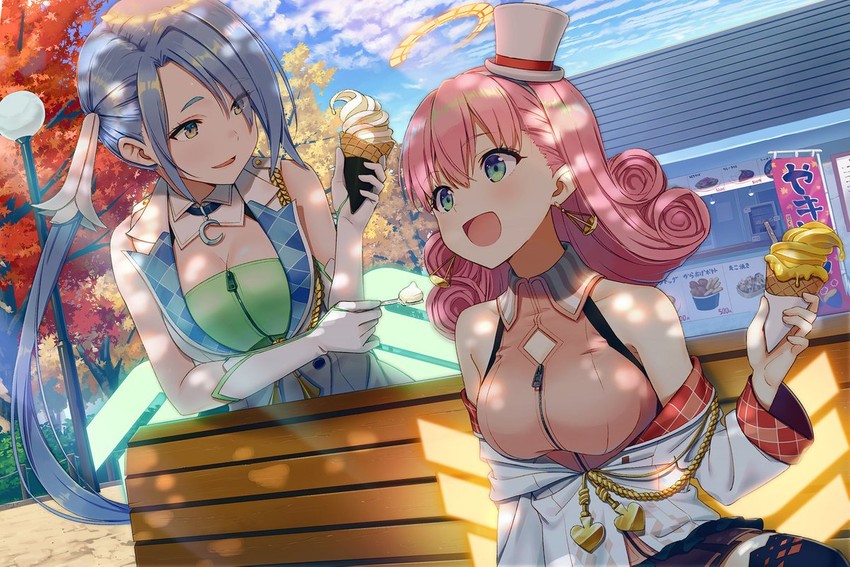 mizuki gabu and kosaki micha (virtual wide) drawn by hyuuga_azuri
