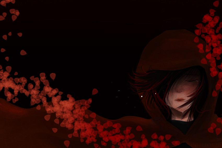 ruby rose and monty oum (rwby) drawn by g3n3