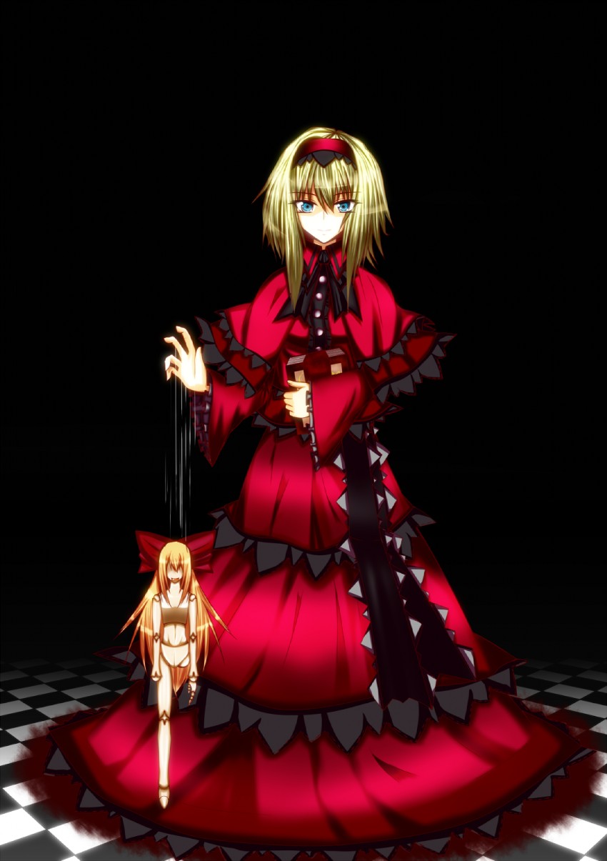 alice margatroid and shanghai doll (touhou) drawn by utsugi_mutsume
