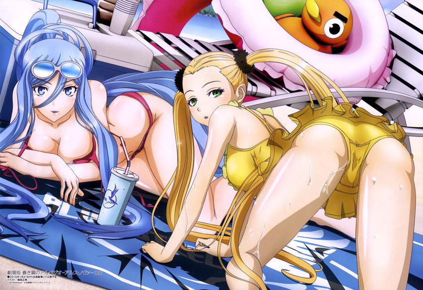 takao and haruna (megami magazine and 1 more) drawn by uetaka_masanori