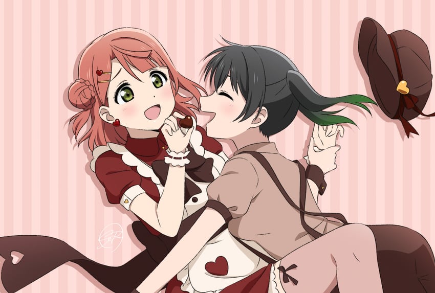 uehara ayumu and takasaki yu (love live! and 1 more) drawn by shiratama_(siratama_ll)