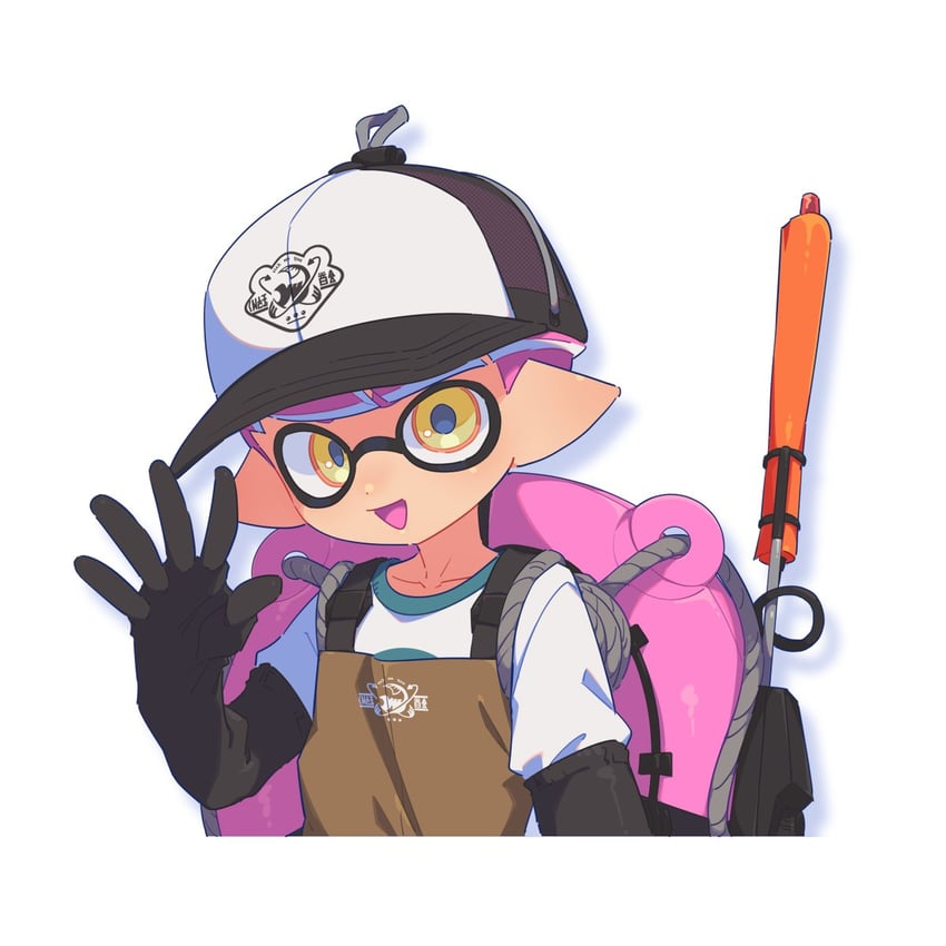 inkling player character and inkling boy (splatoon) drawn by surume01417