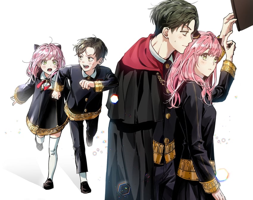 anya and damian desmond (spy x family) drawn by a_mongs2