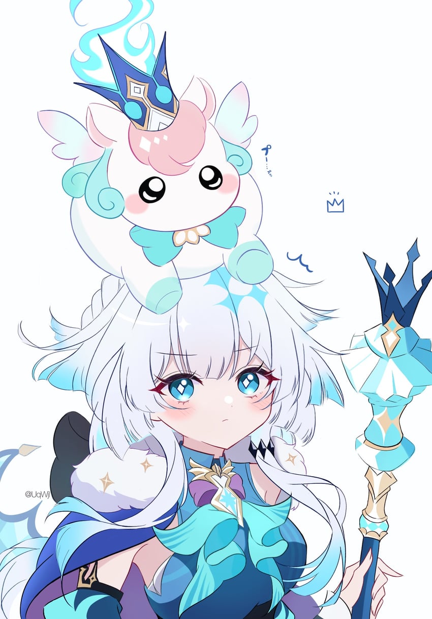 little ica and cerydra (honkai and 1 more) drawn by shino_(uqwjl)