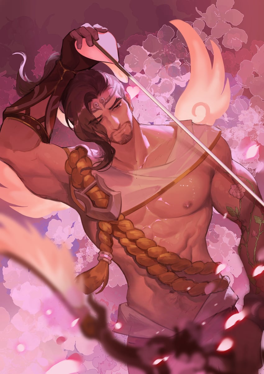 hanzo and cupid hanzo (overwatch) drawn by luna-9