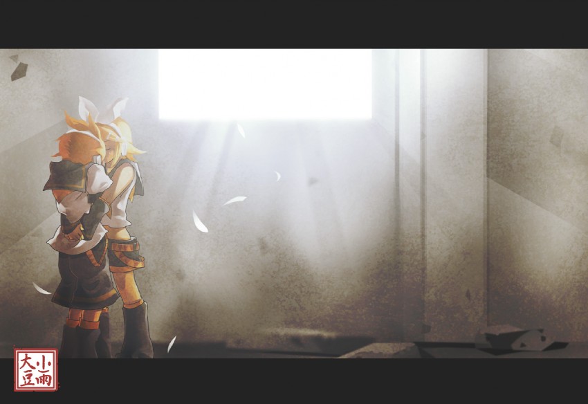 kagamine rin and kagamine len (vocaloid) drawn by kosame_daizu