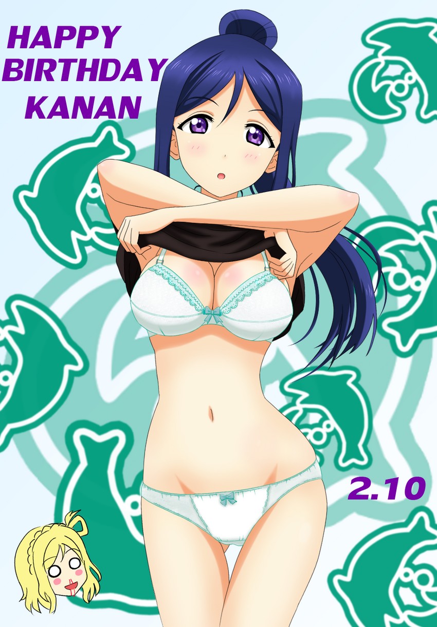 matsuura kanan and ohara mari (love live! and 1 more) drawn by arjend