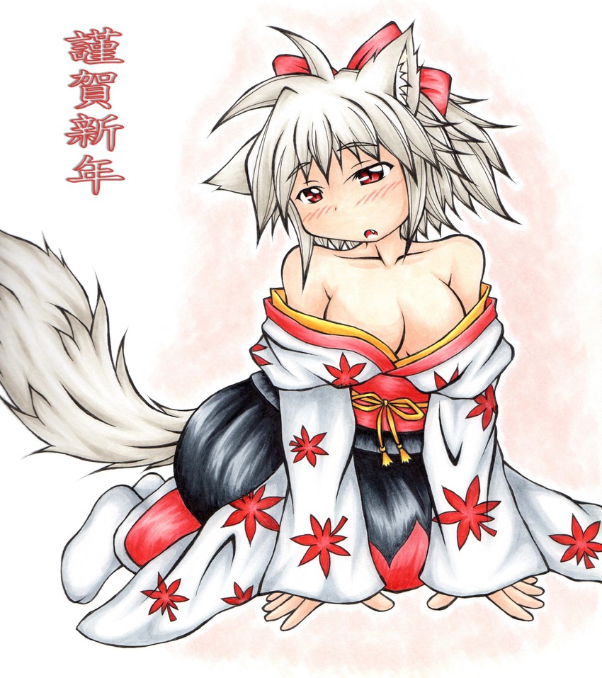 inubashiri momiji (touhou) drawn by inte_(whitewolftail)