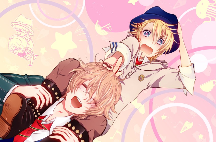 kurusu shou and shinomiya natsuki (uta no prince-sama) drawn by agi_(kankarado)