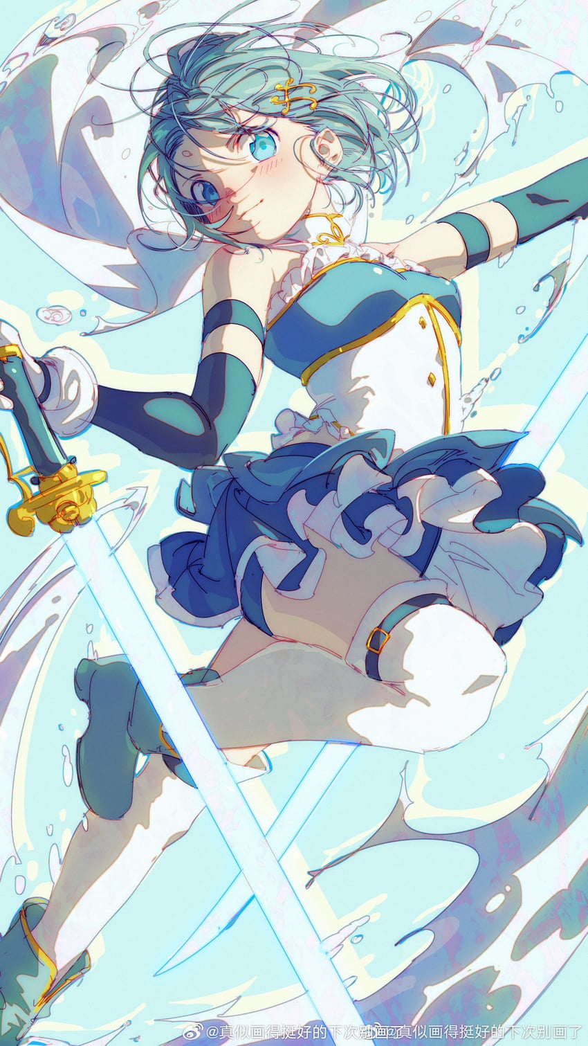 miki sayaka (mahou shoujo madoka magica) drawn by mane_(omedemidori)