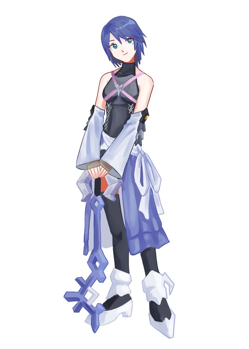 aqua (kingdom hearts and 1 more) drawn by yomyompi