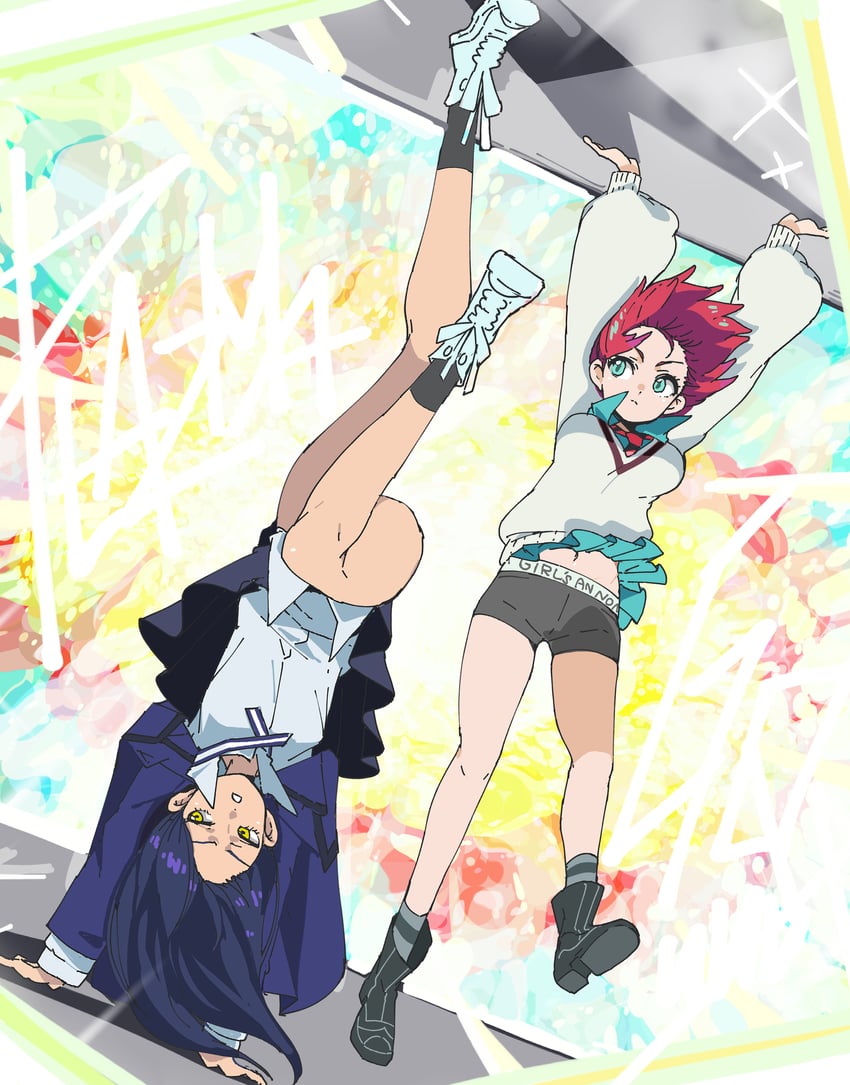 amate yuzuriha and nyaan (gundam and 1 more) drawn by panyatteria