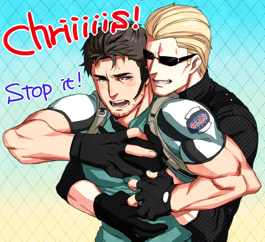 chris redfield (resident evil and 3 more) drawn by castella