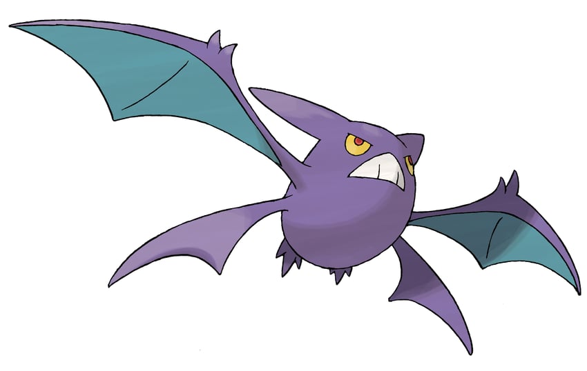 crobat (pokemon and 1 more) drawn by sugimori_ken