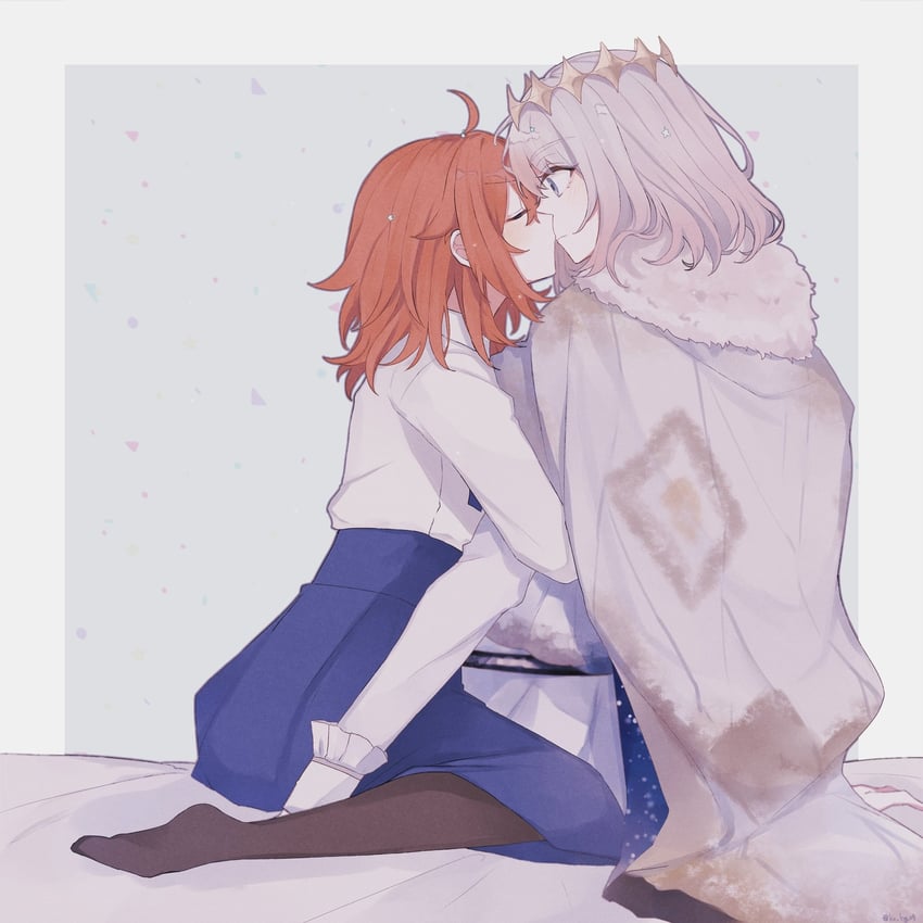 fujimaru ritsuka and oberon (fate and 1 more) drawn by kriri_o0