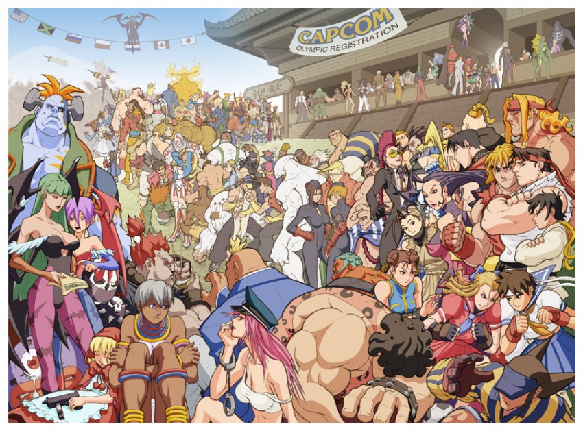 chun-li, morrigan aensland, cammy white, han juri, lilith, and 105 more (street fighter and 7 more) drawn by eric_vedder