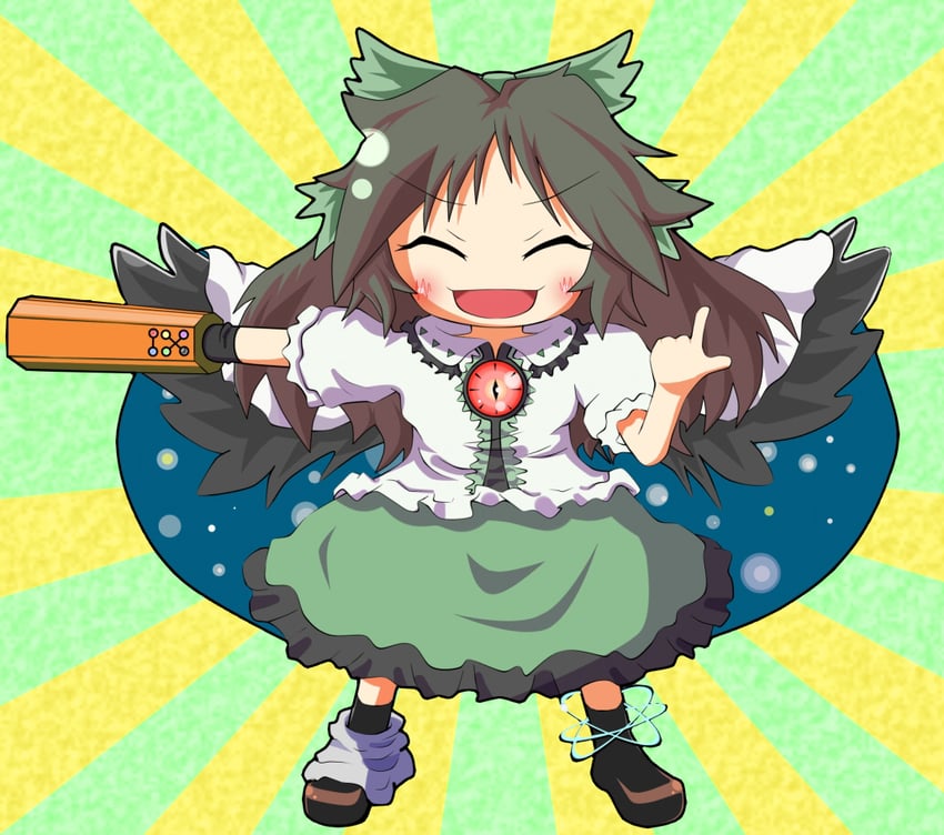 reiuji utsuho (touhou and 1 more) drawn by b2ma1269