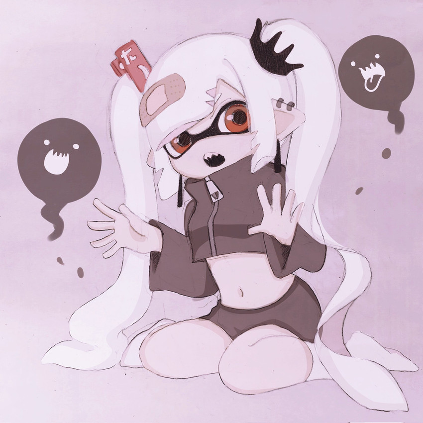 inkling player character and inkling girl (splatoon) drawn by kurea0399