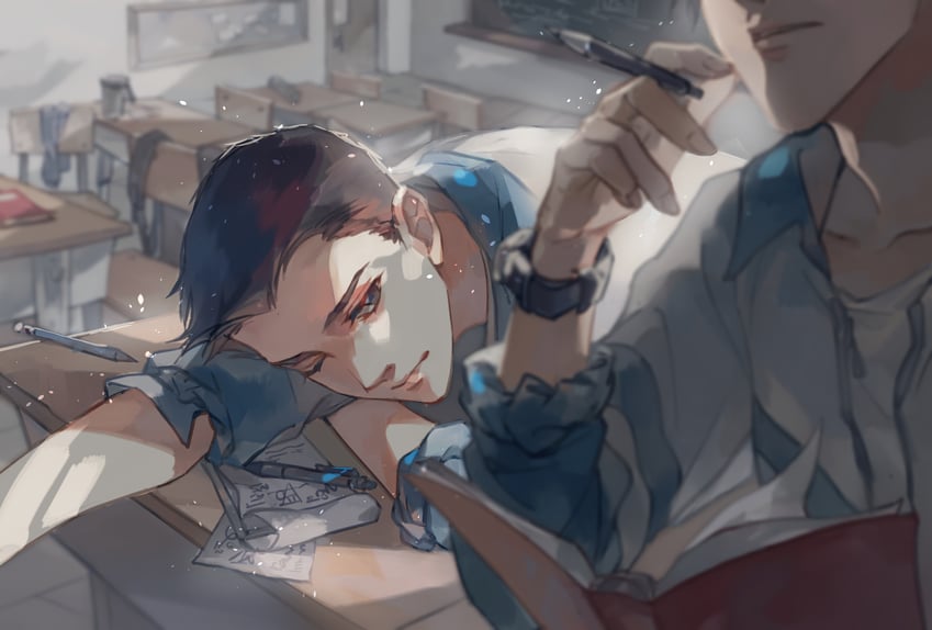 jiang cheng and gu fei (sa ye) drawn by jiujiangzi_benren