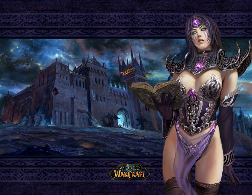 mage and jandice barov (warcraft and 1 more) drawn by azazel1944