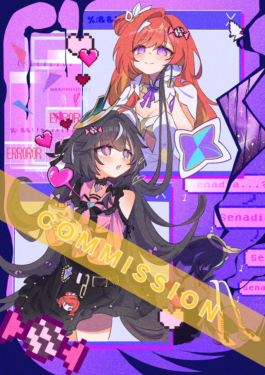 senadina and leylah (honkai and 1 more) drawn by pic_p_p