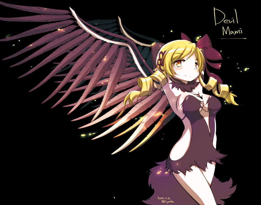akemi homura, tomoe mami, and akuma homura (mahou shoujo madoka magica and 1 more) drawn by chauke