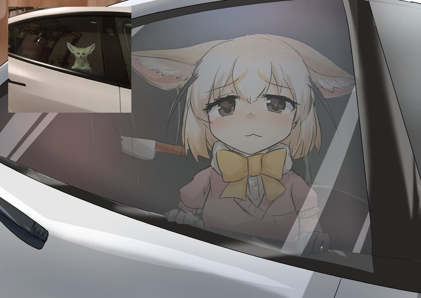 fennec (kemono friends and 1 more) drawn by rexeig