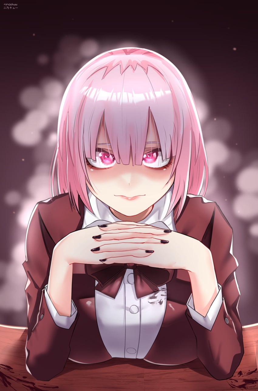 mori calliope and monika (hololive and 2 more) drawn by ninochuu