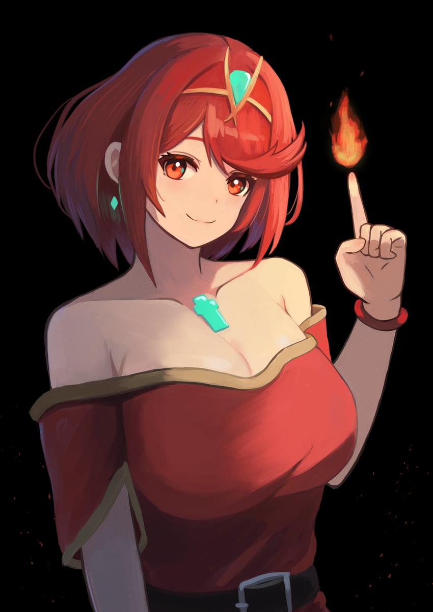 pyra (xenoblade chronicles and 1 more) drawn by labebebe_lee