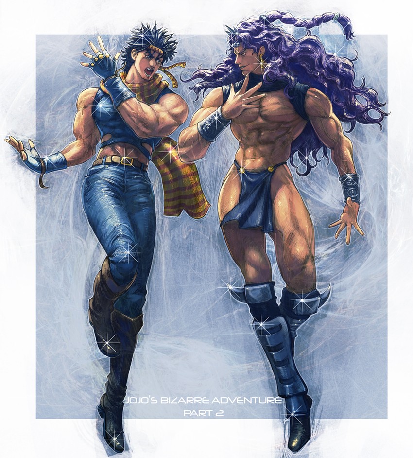 joseph joestar and kars (jojo no kimyou na bouken and 1 more) drawn by boyaking