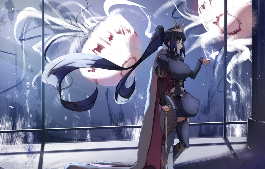 ouro kronii and akai haato (hololive and 1 more) drawn by ninochuu