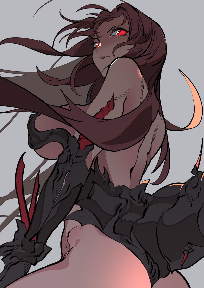 scathach, cu chulainn, and cu chulainn alter (fate and 1 more) drawn by hu_tu