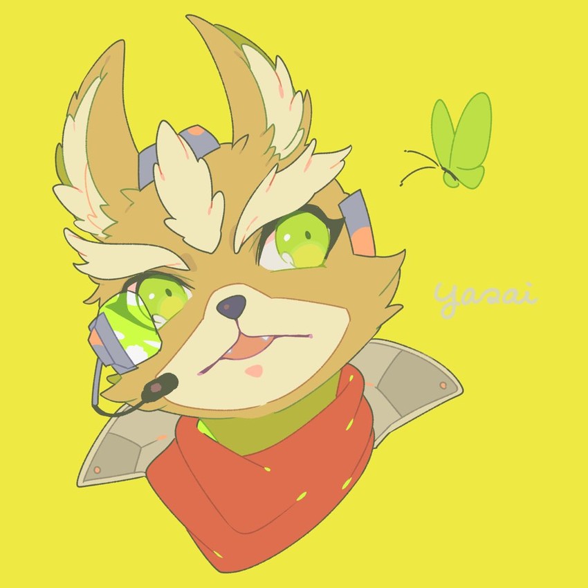 fox mccloud (super smash bros. and 1 more) drawn by yasaikakiage